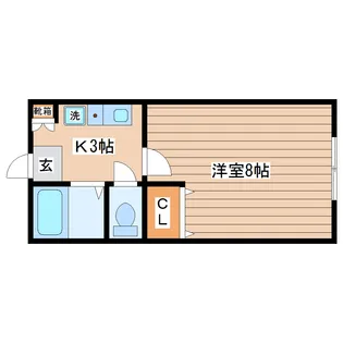 メゾンアルファ【2階】の間取り