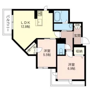 メゾン ブランシュ【2階】の間取り