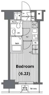 ガラ グランディ日本橋【9階】の間取り