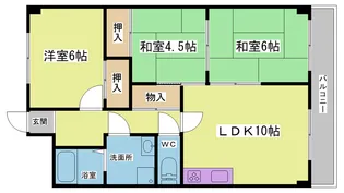 サンシャイン鈴蘭台【5階】の間取り