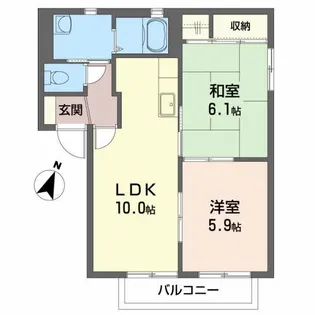 レジデンス21 C【2階】の間取り