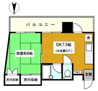 天川ビル【2階】の間取り