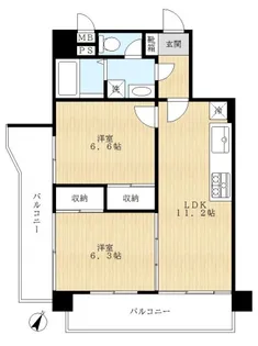 マイキャッスル船堀【5階】の間取り