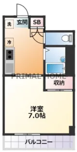 チェストポート【2階】の間取り