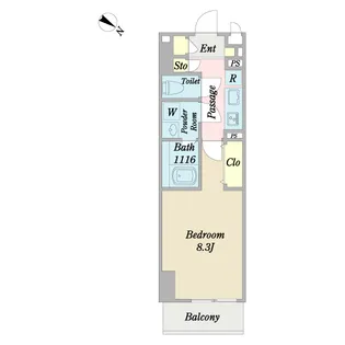 フラーリッシュ【6階】の間取り