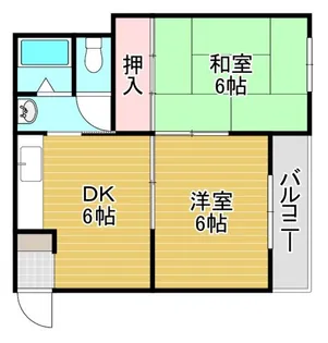 大西マンション【2階】の間取り