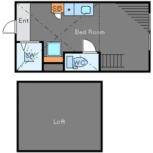 QUQURI Meguro【1階】の間取り