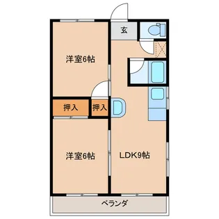 フェニックスハイツ【2階】の間取り