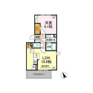 GLANZ.KII【1階】の間取り