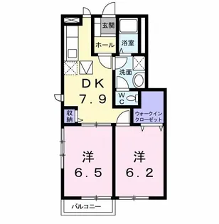 レフィナード朝日台 B棟【1階】の間取り