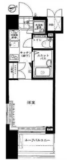 ルーブル早稲田【7階】の間取り