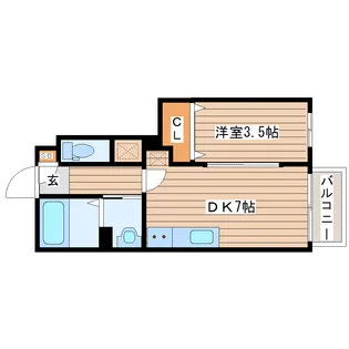 カルム B棟【1階】の間取り