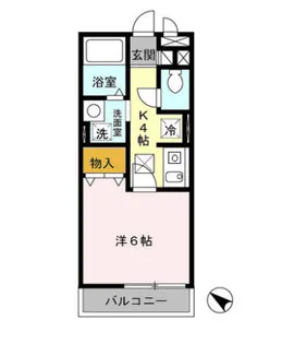 プリムヴェールJ【1階】の間取り