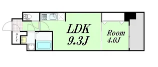 スプランディッド淀屋橋DUE【7階】の間取り