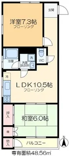 コーポラス司【4階】の間取り