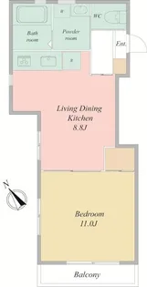 ハウスパティオ【1階】の間取り