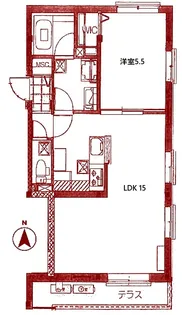 キリッシュパーク【1階】の間取り