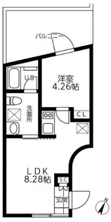 クレストアベニュー祐天寺【3階】の間取り