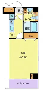 L Flat両国【6階】の間取り