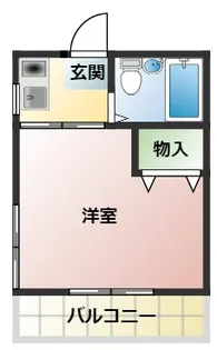 ドエル佐貫【1階】の間取り