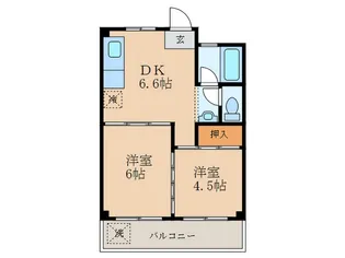 ツインコ-ポ西館【3階】の間取り