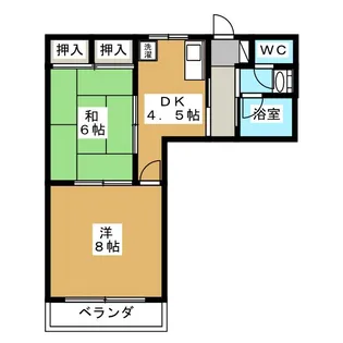 ラピッズセブンビル【2階】の間取り