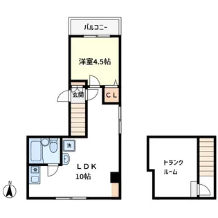 祥日東日本橋ビル【6階】の間取り