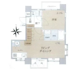 ハイローズ代々木上原【4階】の間取り