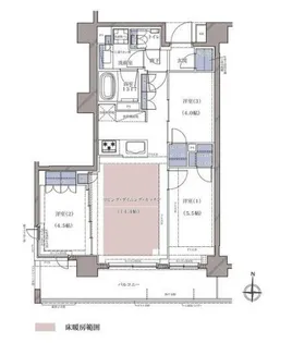 ディームス横濱青木町【8階】の間取り