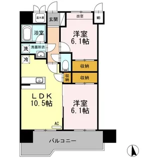 COSMO CITY【8階】の間取り