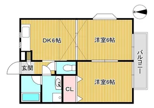 ブリリアント大和【1階】の間取り