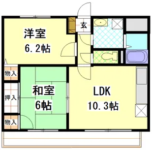 マンション曽根本 I【4階】の間取り