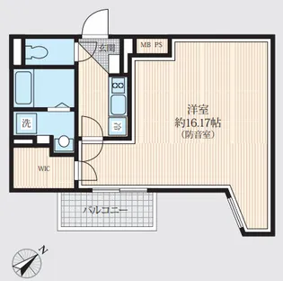 「防音マンション」AMI東池袋【5階】の間取り