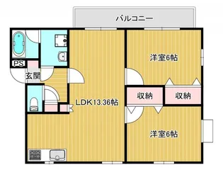 メープル香椎A【2階】の間取り