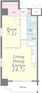 テラハウス【9階】の間取り