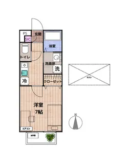 ファティーナII【1階】の間取り