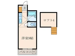 ジョイフル天神【1階】の間取り