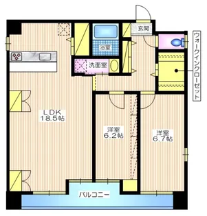 元町田澤リベラビル【4階】の間取り