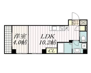 ローズレジデンス本千葉ステイションフロント【7階】の間取り