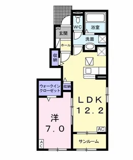 ハピネスクレインIII【1階】の間取り