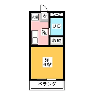 エコーハイツ英【1階】の間取り