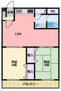 鳴尾小松住宅2号館【10階】の間取り