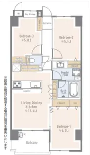 カインドステージ横浜阪東橋【7階】の間取り