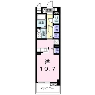 カラフル ウェーブ【1階】の間取り
