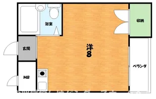 マンション渚【1階】の間取り
