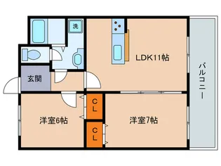 大丸ソイビル【3階】の間取り