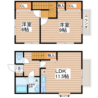 シャイニングパレスII【2階】の間取り
