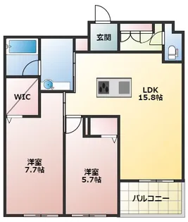 グランキューブ中井【3階】の間取り