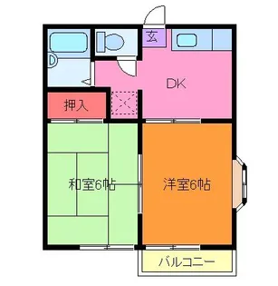 トラッド駒場【2階】の間取り