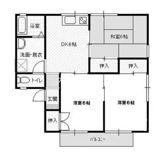 ガーデンパレス 101棟【1階】の間取り